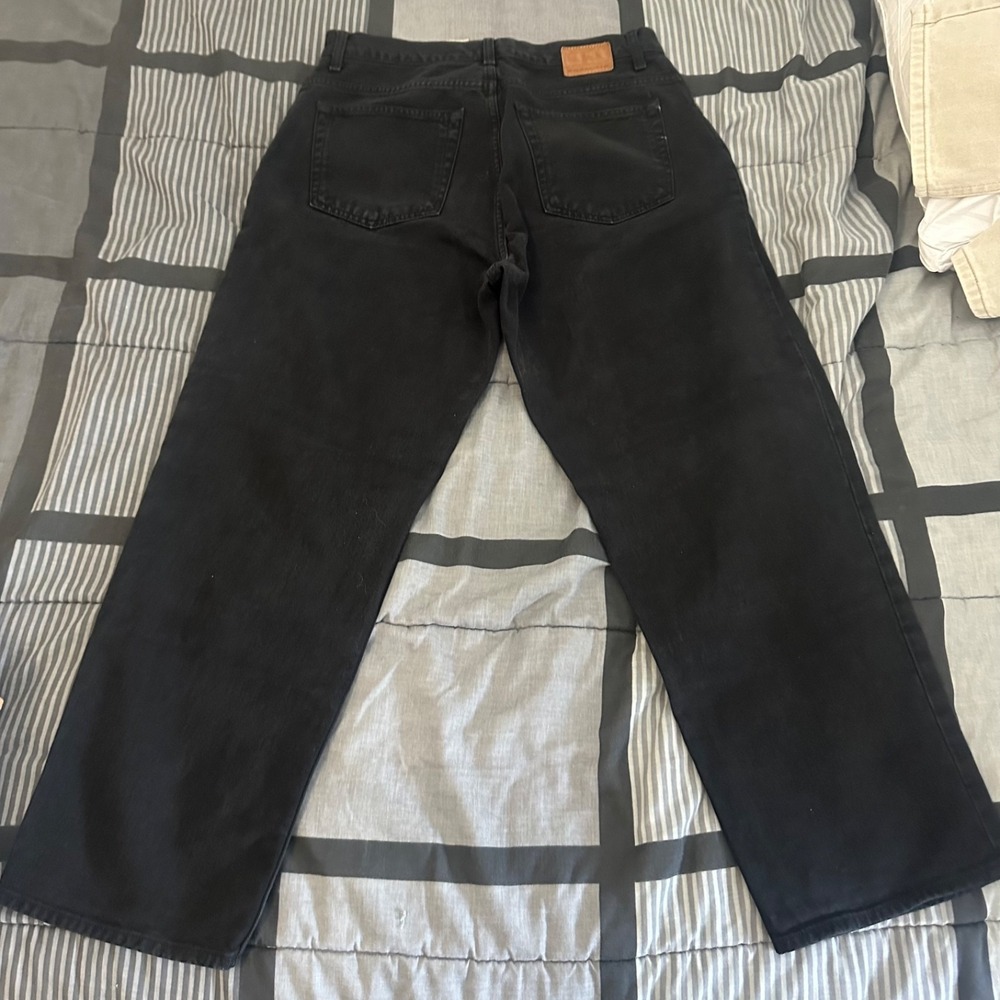 Vintage Gap Baggy Fit Jeans Mens W33 L29 Black Denim - Picture 3 of 5